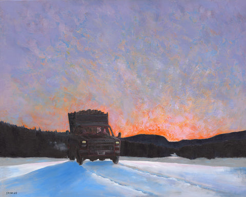 A load of firewood (after Lawren Harris)